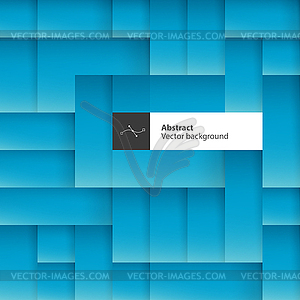 Blue abstract squares background with space for - vector clipart