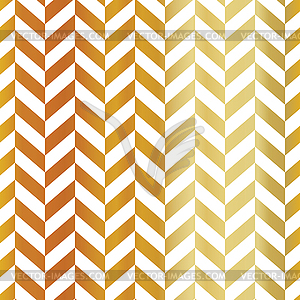 Gold chevron seamless pattern. Golden gradient - vector clipart