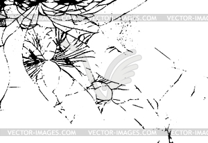 Glass crack - vector clipart