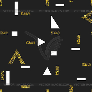 Gold geometric seamless pattern.. tem - vector EPS clipart