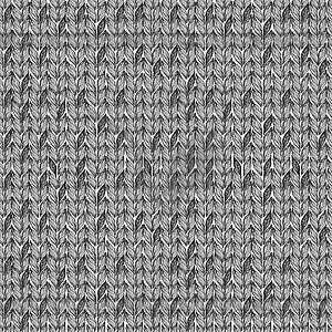 Knitted seamless pattern - vector image