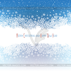 Christmas Border silhouette. center area for - vector image