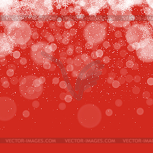 Merry Christmas Abstract Background. Snowflakes - vector image