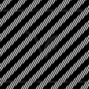 Diagonal lines seamless pattern. Black and white. - vector image
