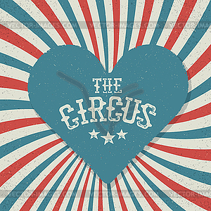 Vintage Circus Festival Background. Red and blue - vector clipart