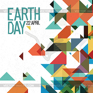 Earth day, 22 April holiday poster. Abstract - vector clip art