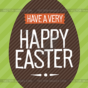 Happy Easter Everyone. Easter Egg  - vector image