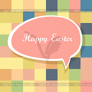 Happy Easter Mosaic Seamless Textured Pattern. - vector image