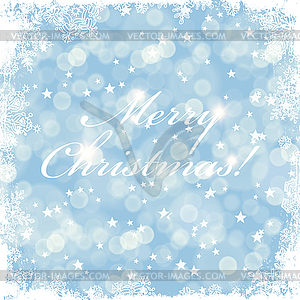 Merry Christmas greeting card with golden background - vector clipart