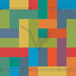 Colorful brick seamless pattern. Abstract retro - vector clipart