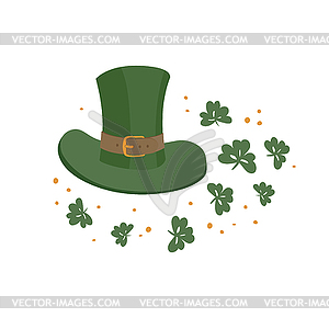 Saint Patrick`s hat symbol. Celebration design for - vector EPS clipart