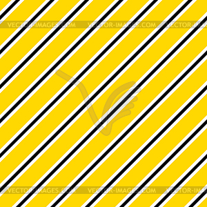 Yellow and black diagonal lines. Seamless - vector clip art