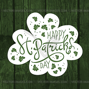 Happy Saint Patrick`s Day logotype. Celebration - vector image