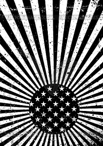 Black and white grunge United States of America - vector clip art