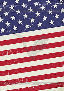 Grunge United States of America flag. Abstract - vector image