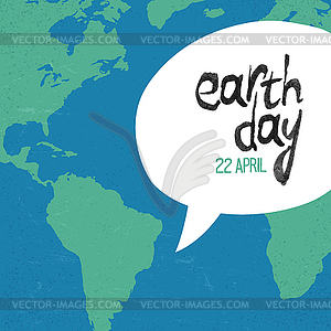 Earth day, 22 April poster template. Creative - vector clipart