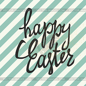 Happy Easter calligraphy with gold texture effect - vector clipart