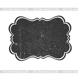 Vintage textured label background - vector image