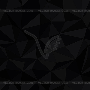 Dark triangle surface, seamless pattern. Simple - royalty-free vector clipart