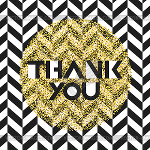 Thank you. Invitation card design template. - vector clipart