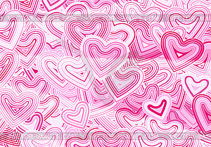 Valentine`s Day greeting card template or backgroun - vector image