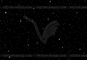 Звездная ночь абстрактный фон с рассеянными - изображение в векторном формате