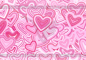 Valentine`s Day greeting card template or backgroun - royalty-free vector image
