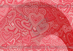 Valentine`s Day greeting card template or backgroun - vector image