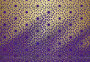 Abstract background with islamic ornament, arabic - vector clip art