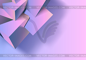 Abstract 3D background with mix of cubes. - vector image