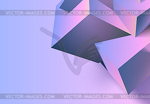 Abstract 3D background with mix of cubes. - vector clipart