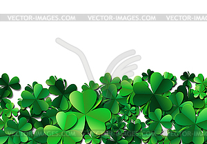 Saint Patricks day background with sprayed green - vector clipart