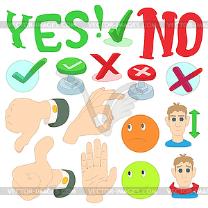 yes or no clip art