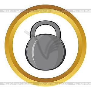 Weight icon, cartoon style - vector clip art