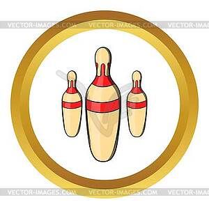 Skittles icon, cartoon style - royalty-free vector image