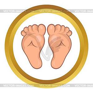 Baby legs icon, cartoon style - vector image