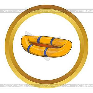 Inflatable boat icon - vector clipart