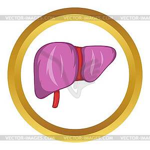 Liver icon - vector clipart