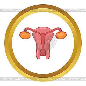 Female sexual organ icon - vector clipart