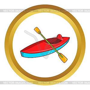 Kayak icon - vector EPS clipart