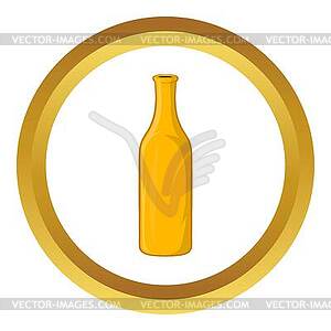 Bottle of beer icon - vector image