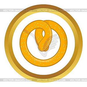 Pretzel icon - vector clip art