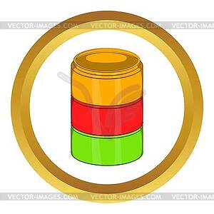 Flavor for electronic cigarette icon - vector image