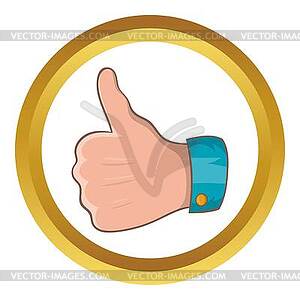 Thumb up gesture icon - vector clipart / vector image