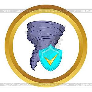 Hurricane icon - color vector clipart