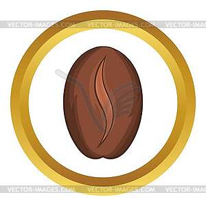 Coffee bean icon - vector clipart