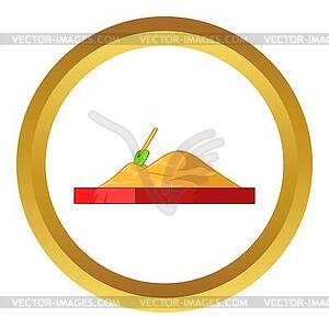 Children sandpit icon - vector clip art