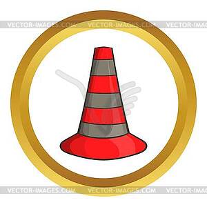 Safety cones icon - vector clipart / vector image