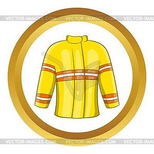 Fire jacket icon - vector clip art