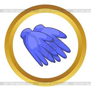 Rubber gloves icon - vector image